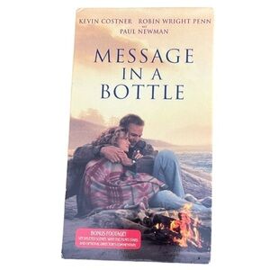 5/$25 Message in a Bottle VHS Movie 2000 Romance Kevin Costner Robin Wright